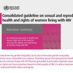 WHO: New guideline on SRHR of women living with HIV