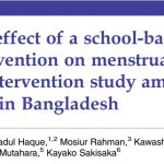 School Based Intervention on Menstrual Hygiene works