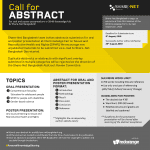 Call for abstract