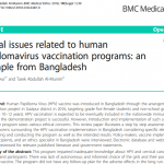 Ethical issues related to human papillomavirus vaccination programs: an example from Bangladesh