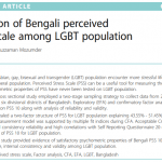 Validation of Bengali perceived stress scale among LGBT population