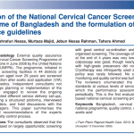 Evaluation of the National Cervical Cancer Screening Programme of Bangladesh and the formulation of quality assurance guidelines