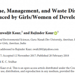 Menstrual Hygiene, Management, and Waste Disposal: Practices and Challenges Faced by Girls/Women of Developing Countries