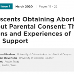 Adolescents Obtaining Abortion Without Parental Consent: Their Reasons and Experiences of Social Support