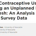 Modern Contraceptive Use Following an Unplanned Birth in Bangladesh: An Analysis of National Survey Data