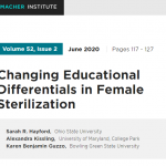 Changing Educational Differentials in Female Sterilization
