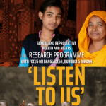 Infographic and SRHR Programme booklet by NWO-WOTRO SRHR Research Programme