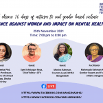 Join the Webinar on ‘Violence against Women and its impact on Mental Health’